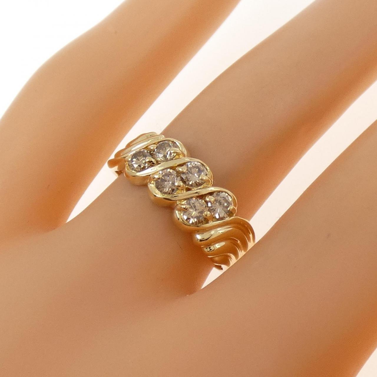 K18YG ダイヤモンド リング 0.50CT