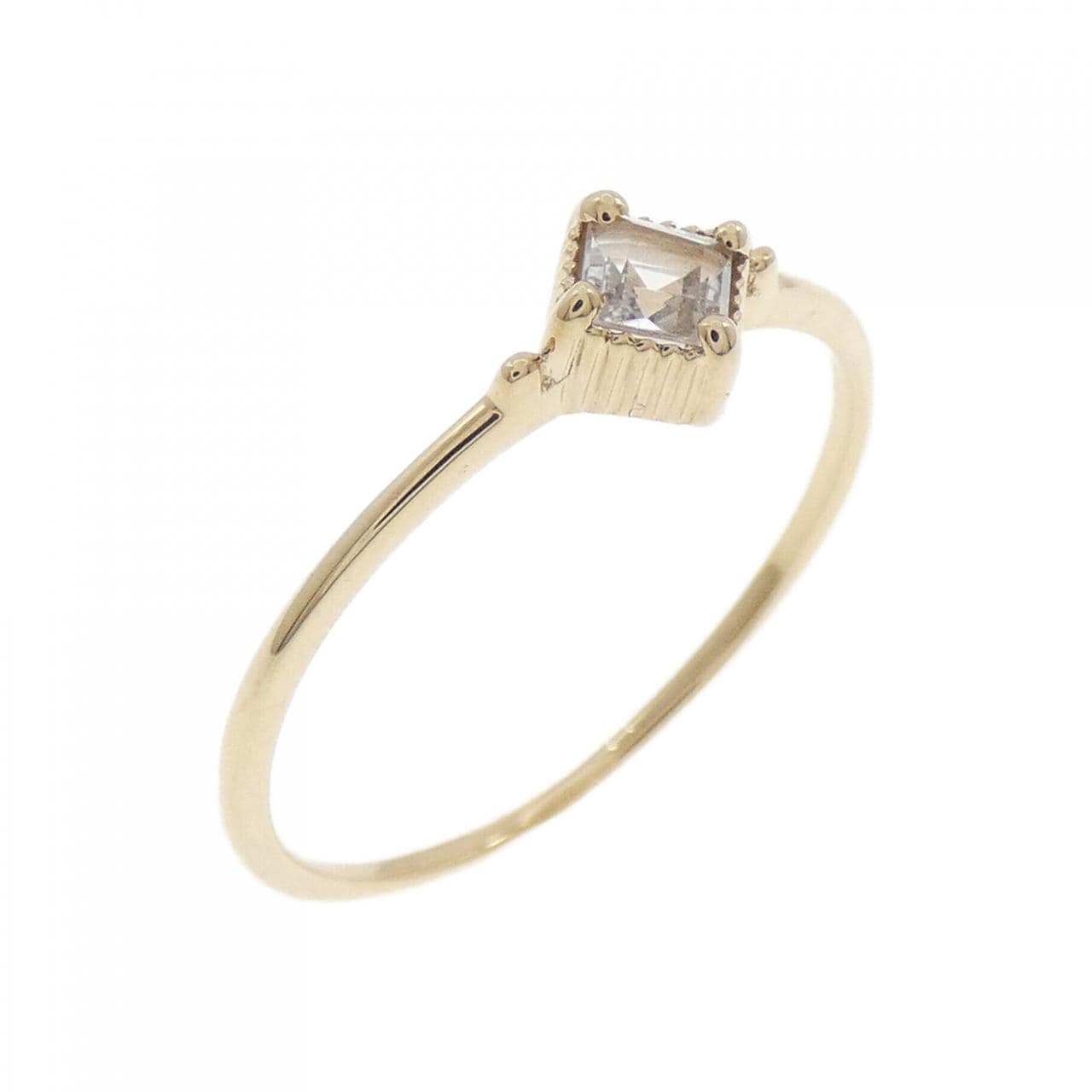 K10YG ホワイトトパーズ リング