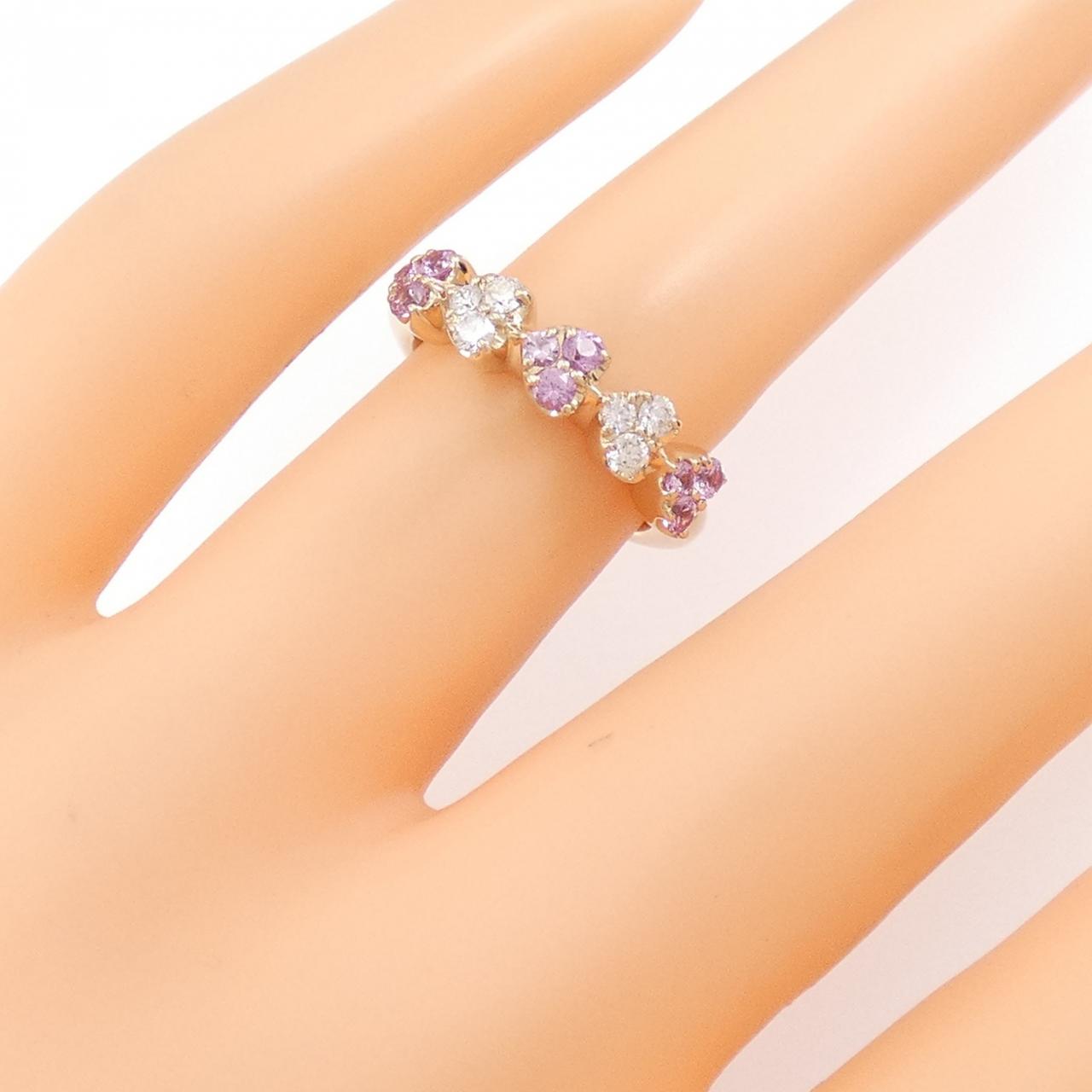 ポンテヴェキオ ハート サファイヤ リング 0.26CT