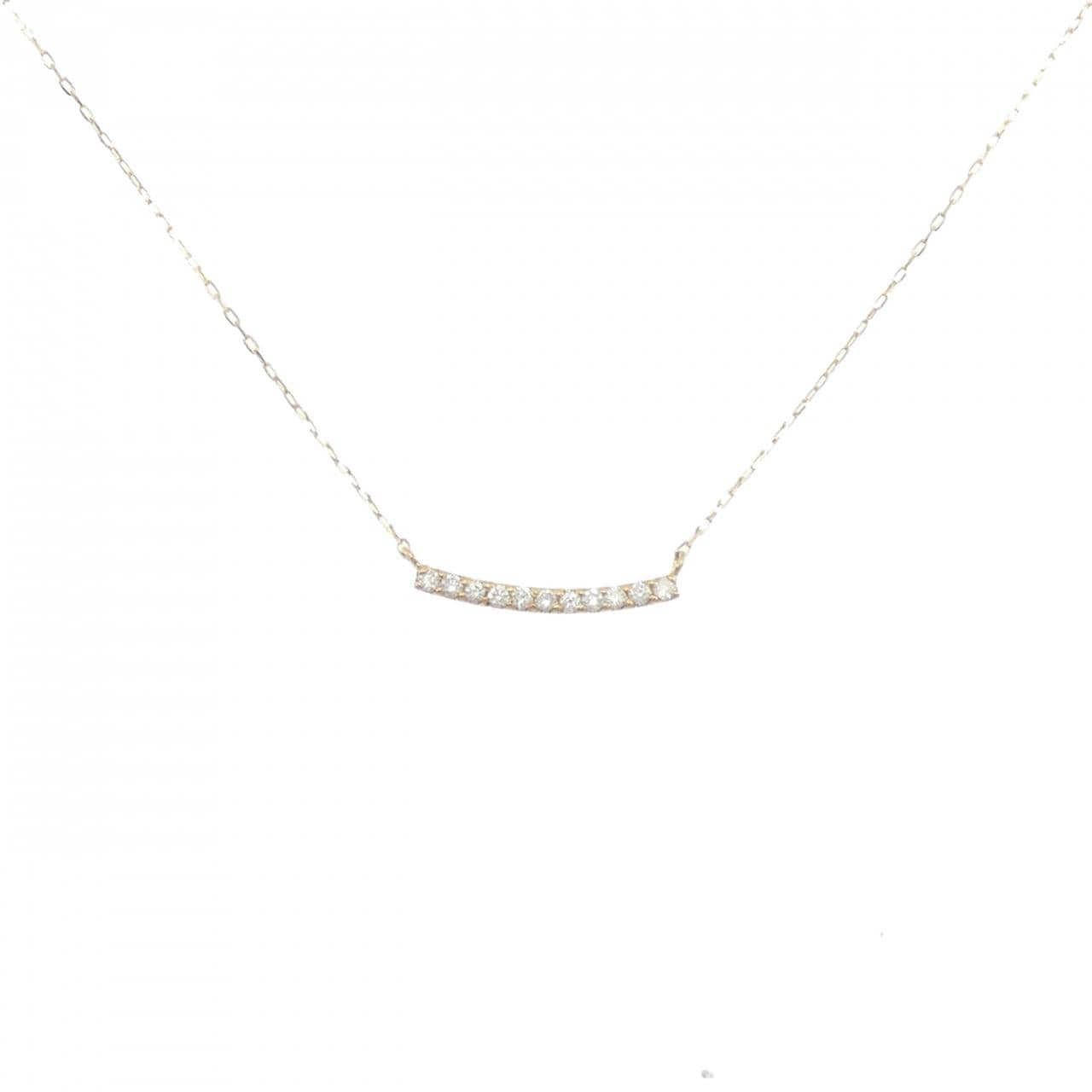 【リメイク】K18YG ダイヤモンド ネックレス 0.10CT