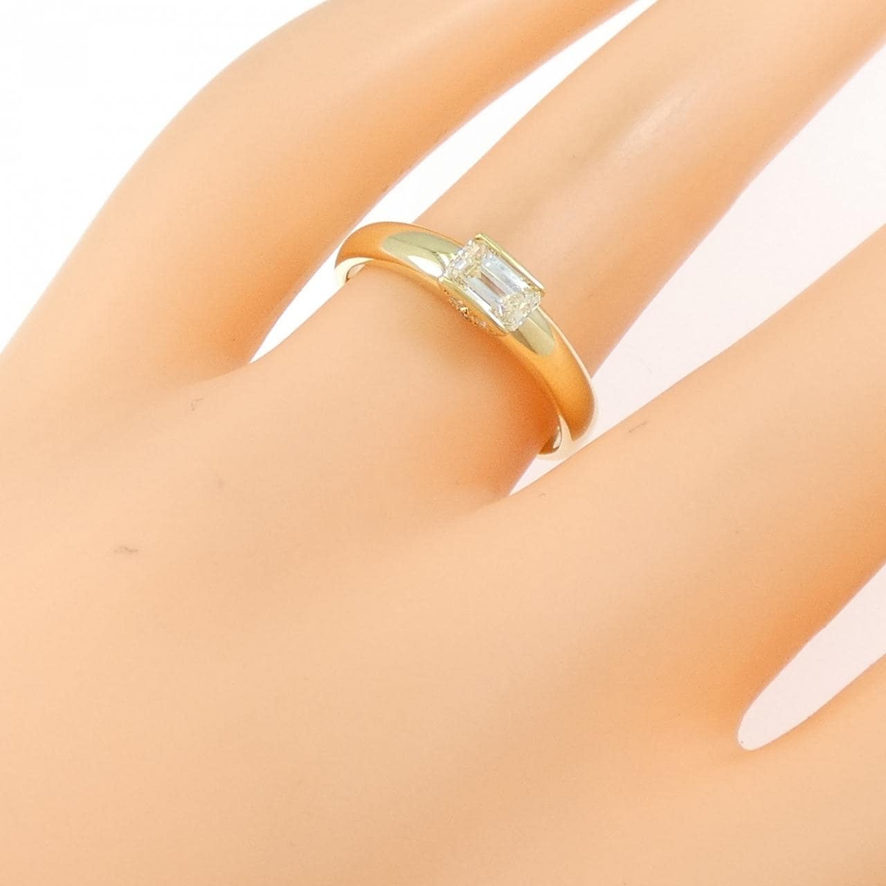K18YG ダイヤモンド リング 0.43CT