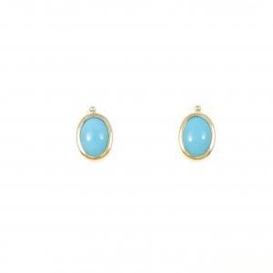 K18YG ターコイズ ピアス