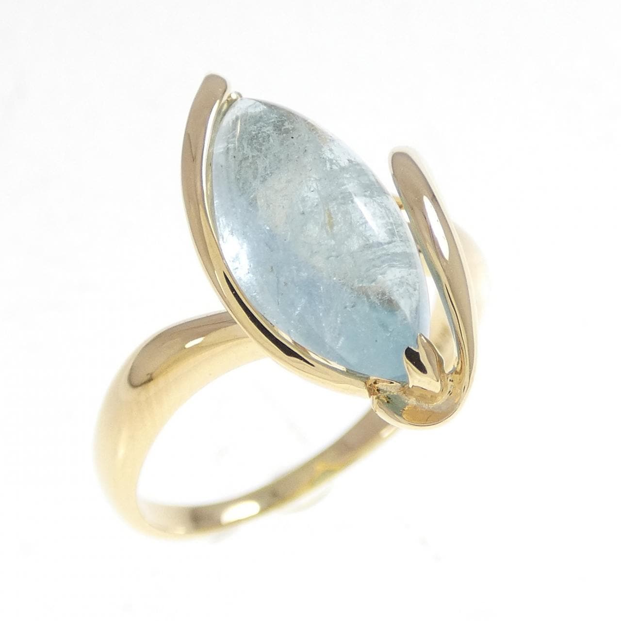 K18YG アクアマリン リング