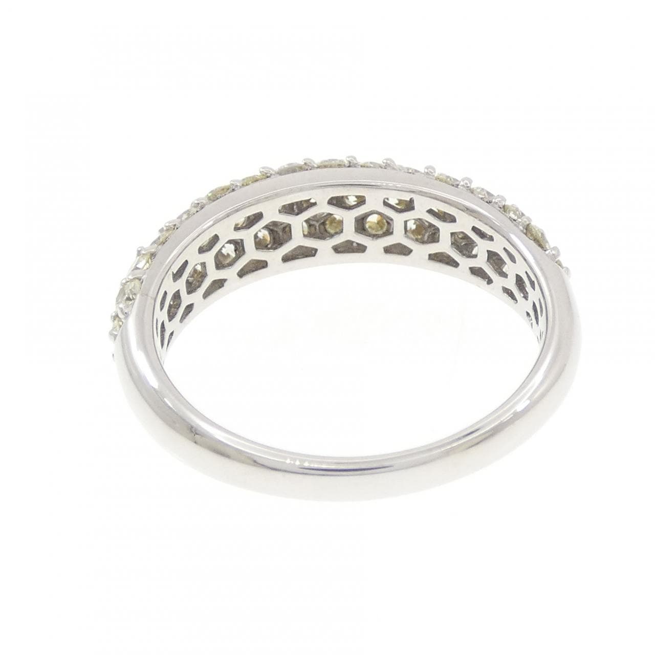 K18WG パヴェ ダイヤモンド リング 1.30CT