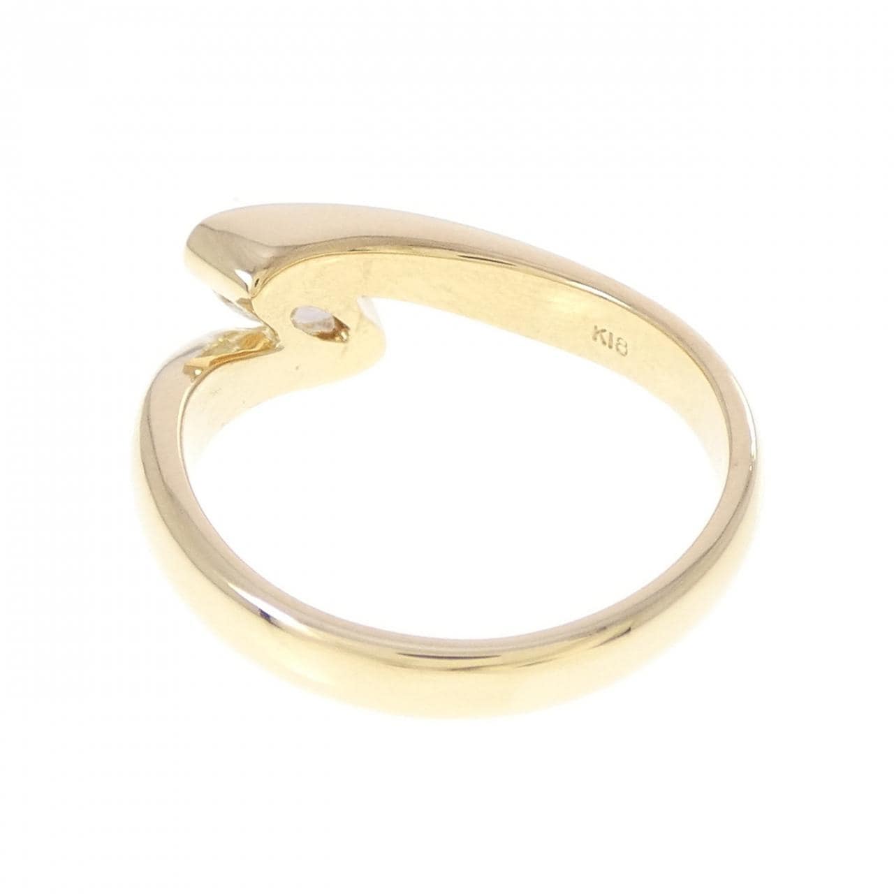 K18YG ダイヤモンド リング 0.39CT