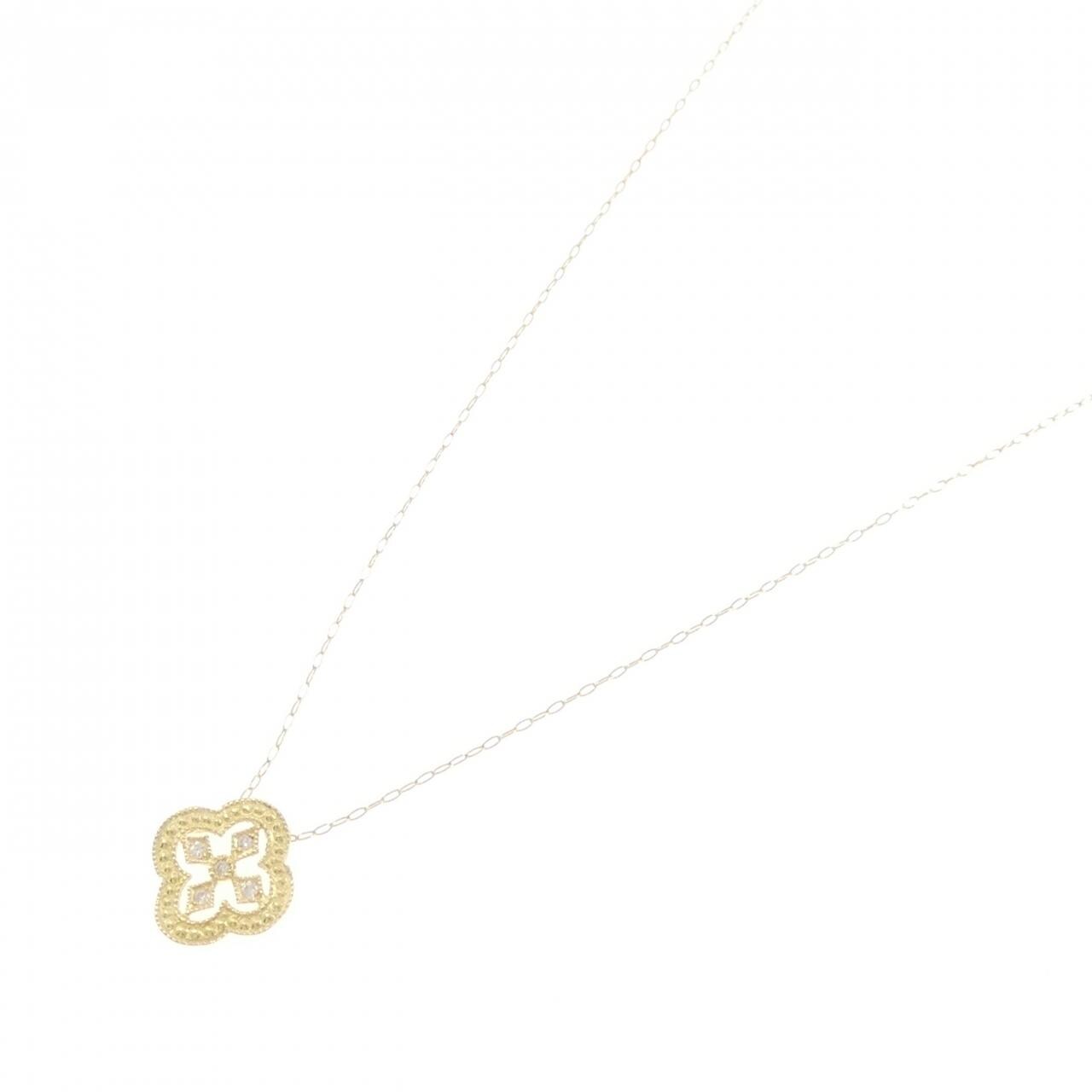 K18YG ダイヤモンド ネックレス 0.03CT