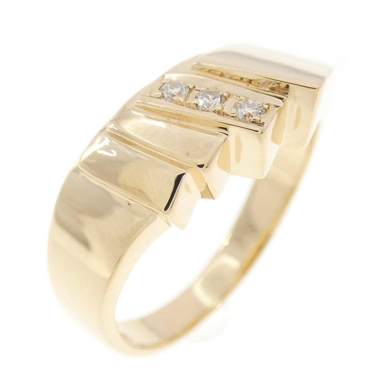 K18YG ダイヤモンド リング 0.03CT