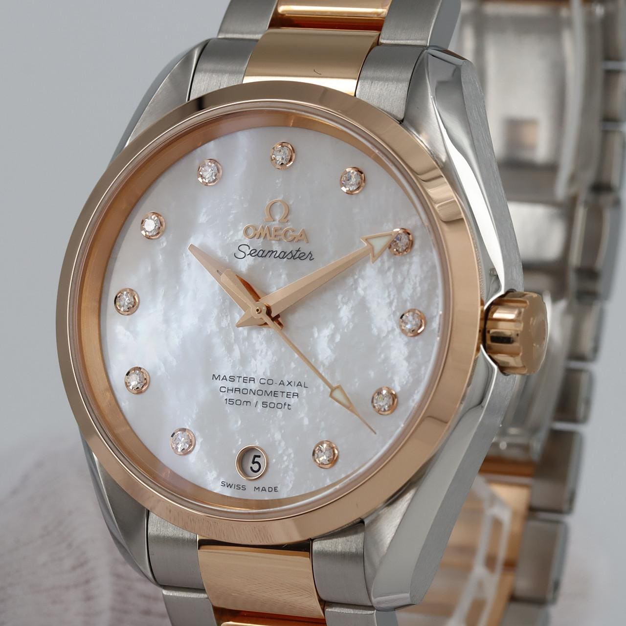 [新品] 欧米茄 海马 Aqua Terra RG Combi 11P 231.20.39.21.55.003 SSxRG自动上弦
