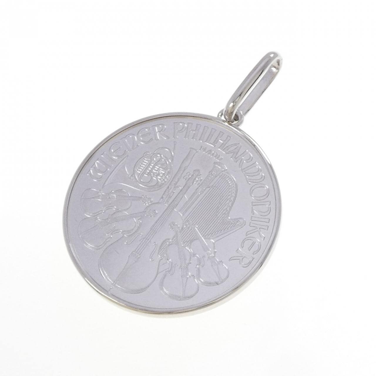 PT900(枠) コイン ペンダント