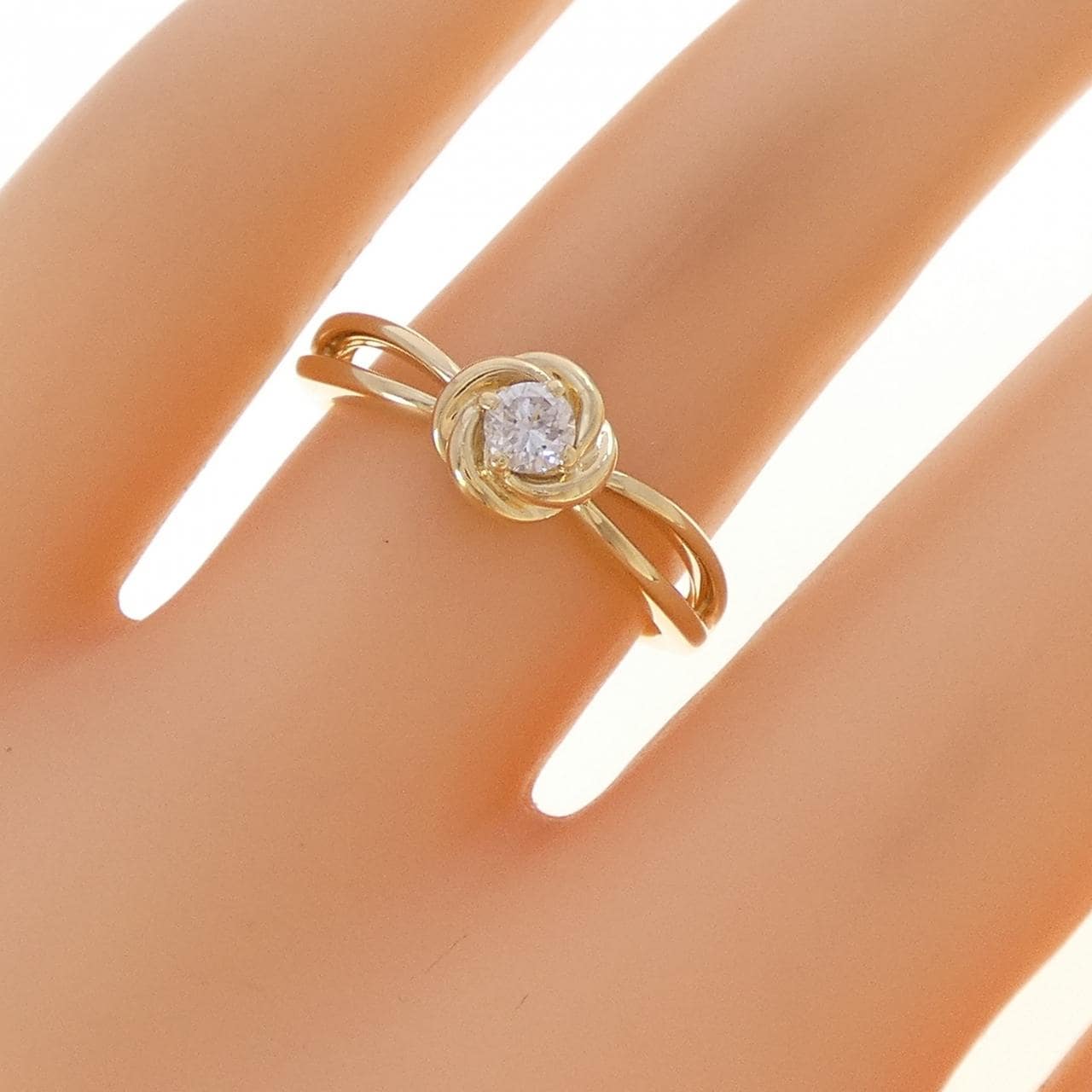 K18YG ダイヤモンド リング 0.14CT