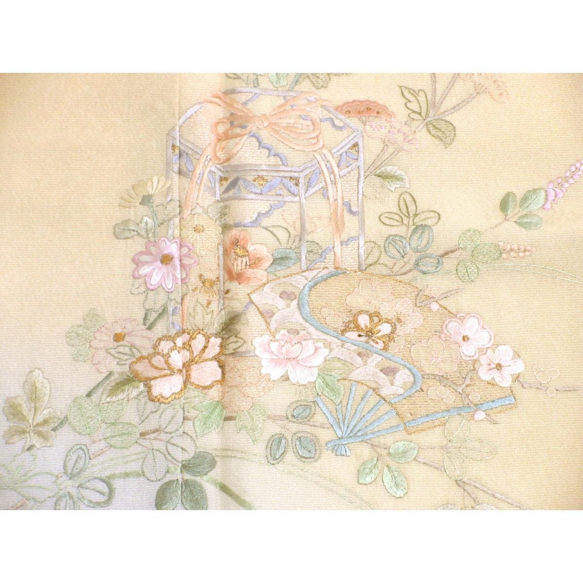 【未使用品】訪問着　刺繍加工ボカシ染