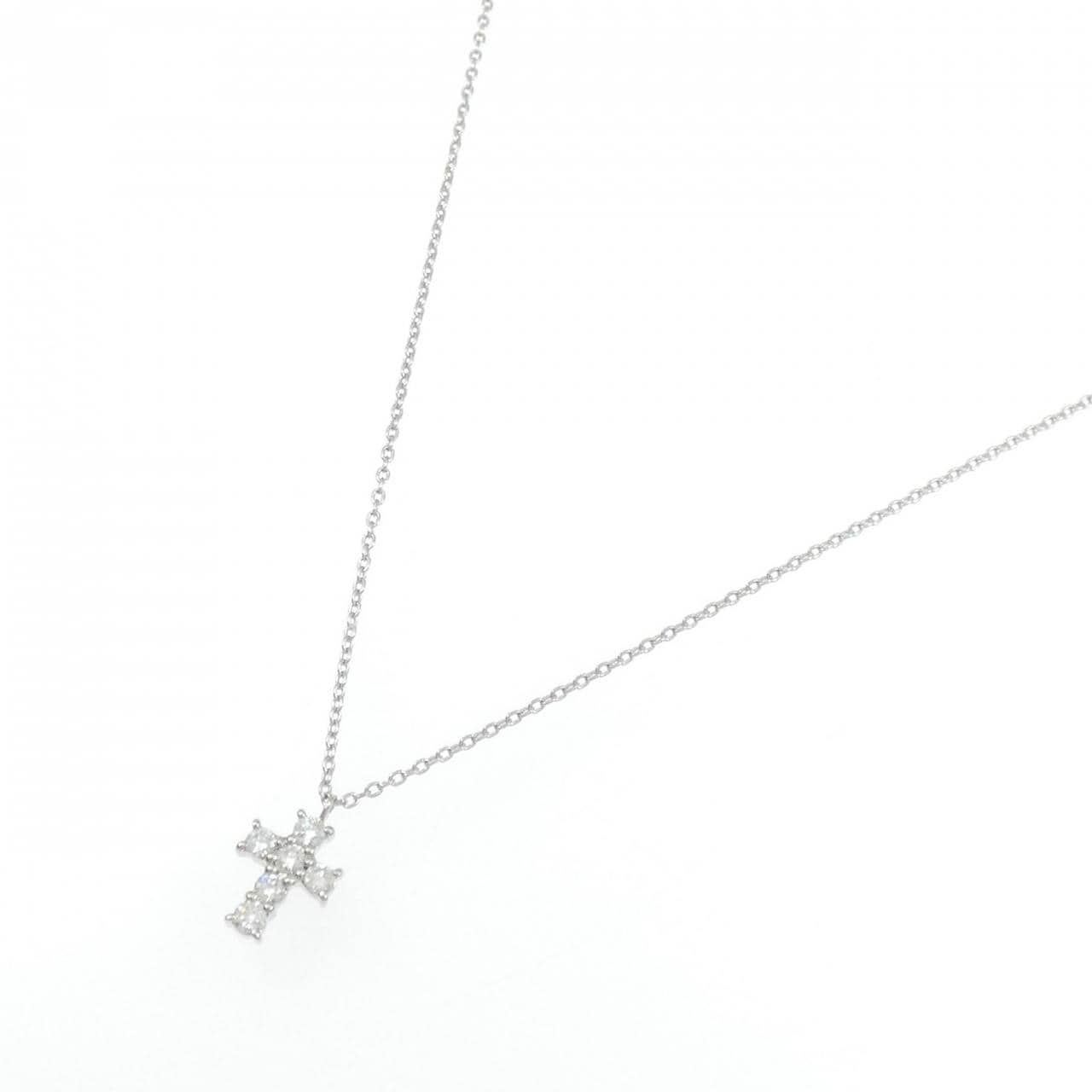 ヴァンドーム クロス ダイヤモンド ネックレス 0.18