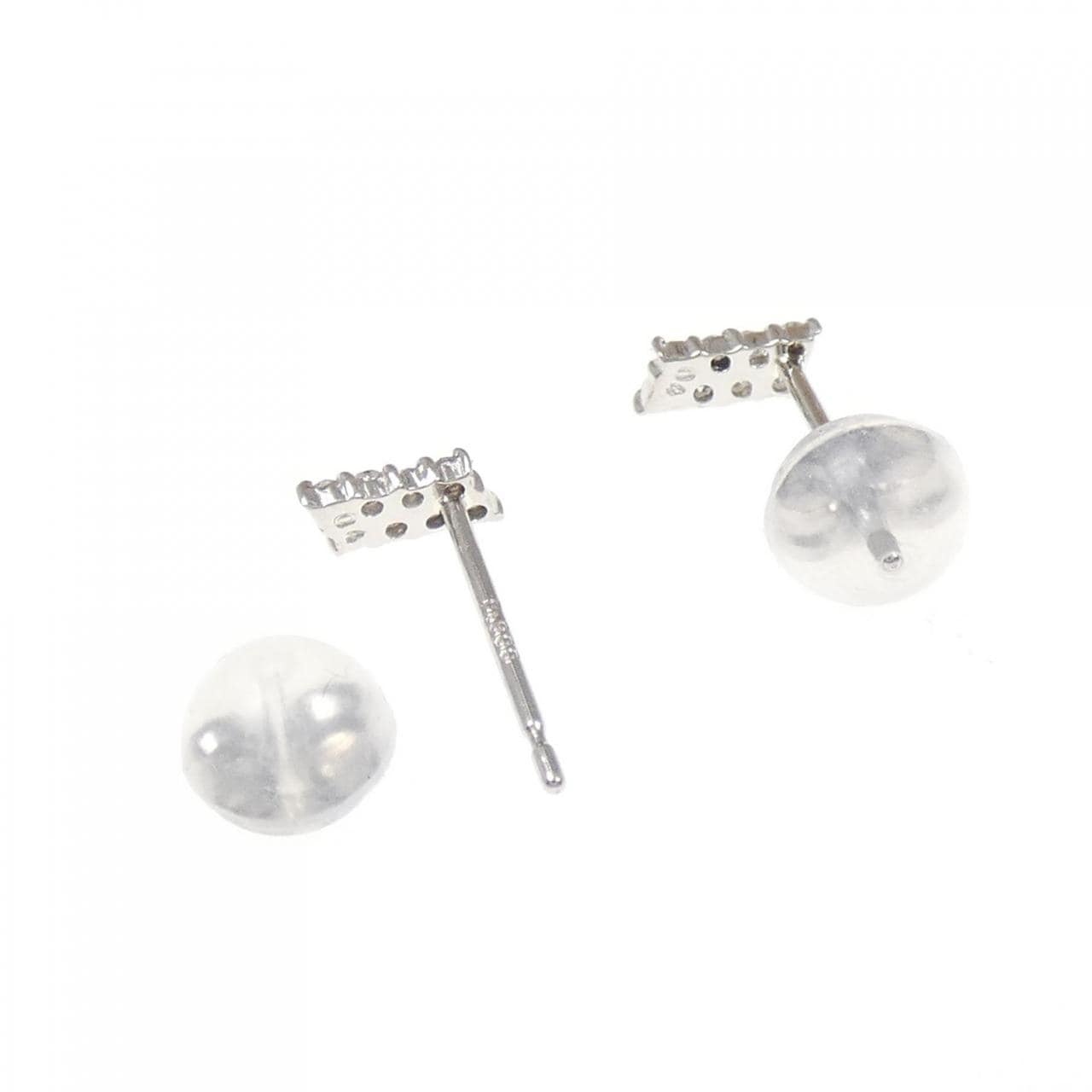 PT900 ダイヤモンド ピアス 0.08CT