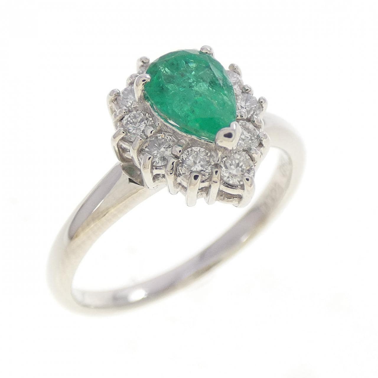 PT900 エメラルド リング 0.50CT