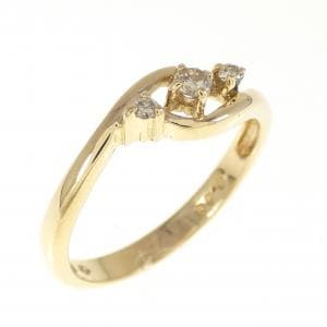 K18YG ダイヤモンド リング 0.08CT
