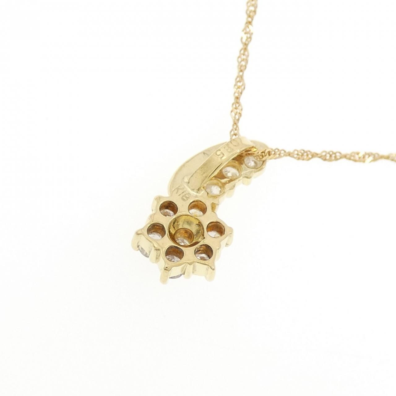 K18YG ダイヤモンド ネックレス 0.35CT