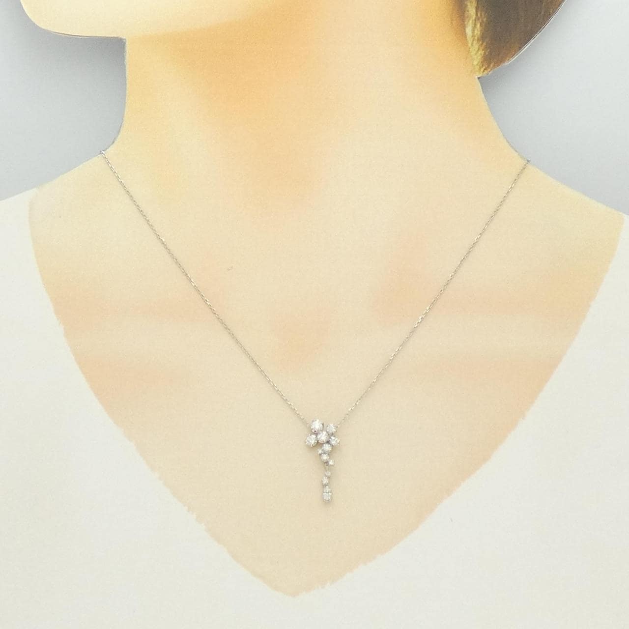 ヴァンドーム ダイヤモンド ネックレス 0.30CT