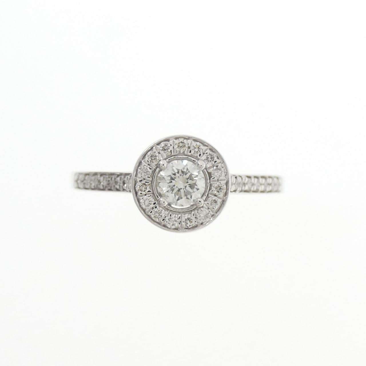 K18WG ダイヤモンド リング 0.30CT