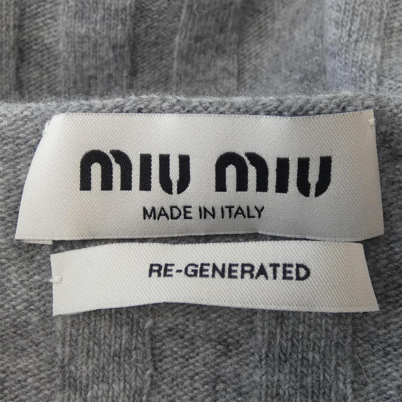 ミュウミュウ MIU MIU ウールxカシミヤ Vネック セーター MML02P SOOO 17JA ニット