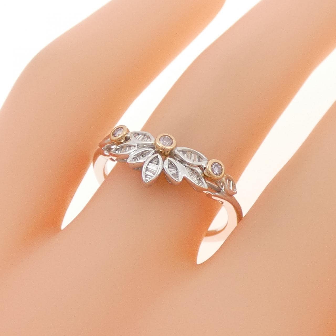 K18WG/K18PG ダイヤモンド リング 0.13CT