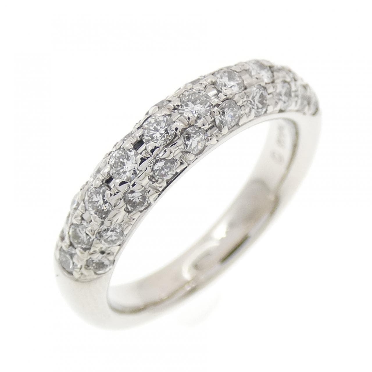PT900 パヴェ ダイヤモンド リング 0.620CT