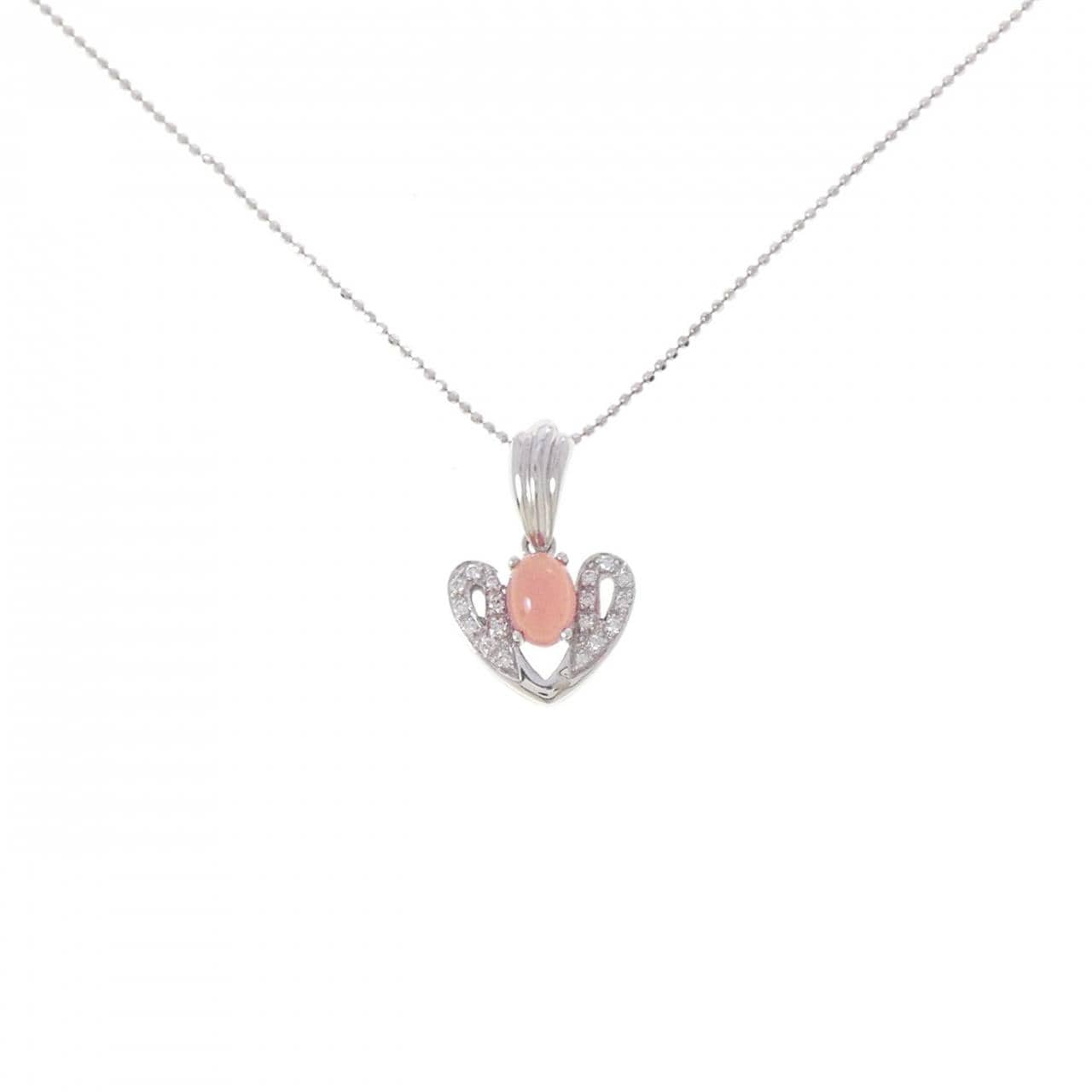 K18WG/750WG バスタマイト ネックレス 1.02CT