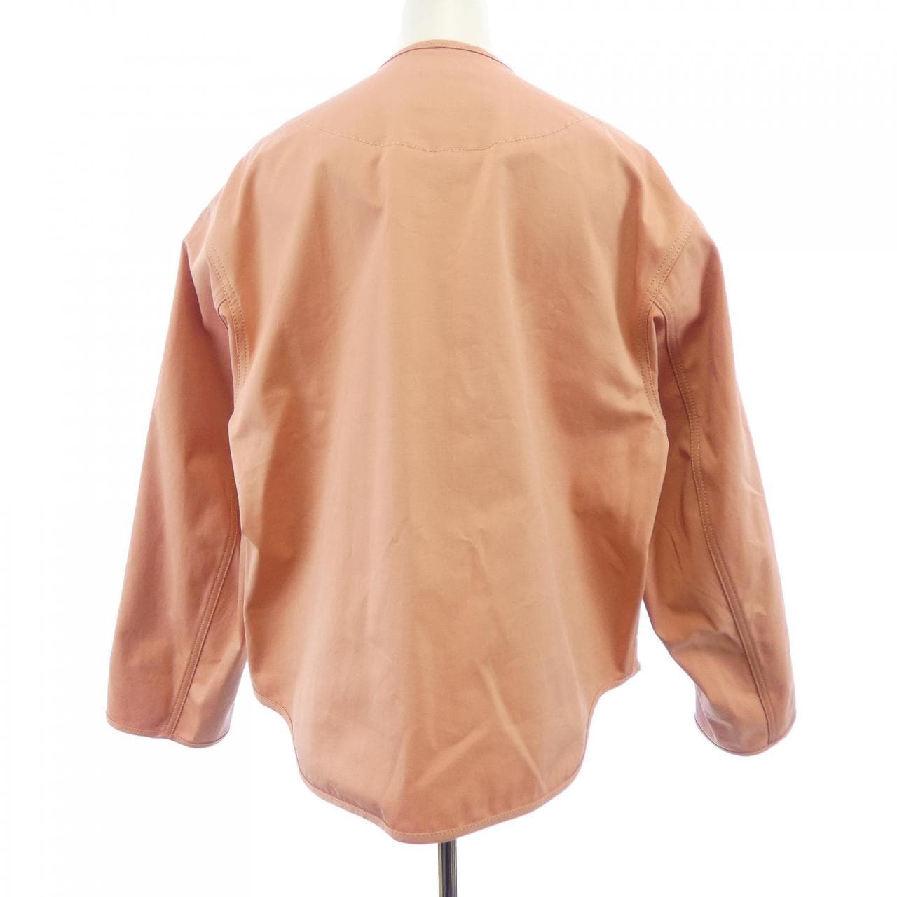 エルメス HERMES JACKET WITH EQUESTRIAN DETAILS 5E0163DQ ノーカラージャケット