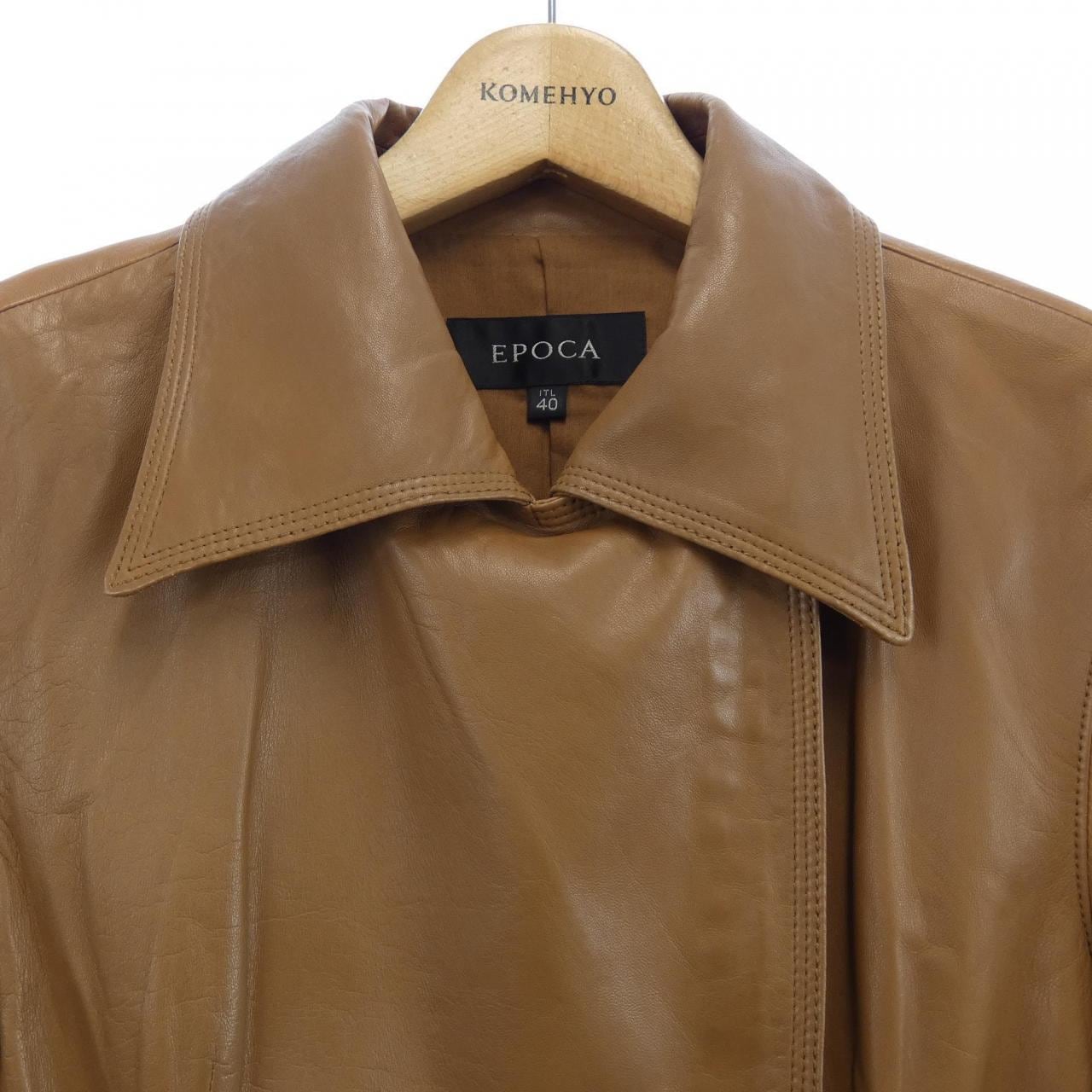 EPOCA Leather Coat