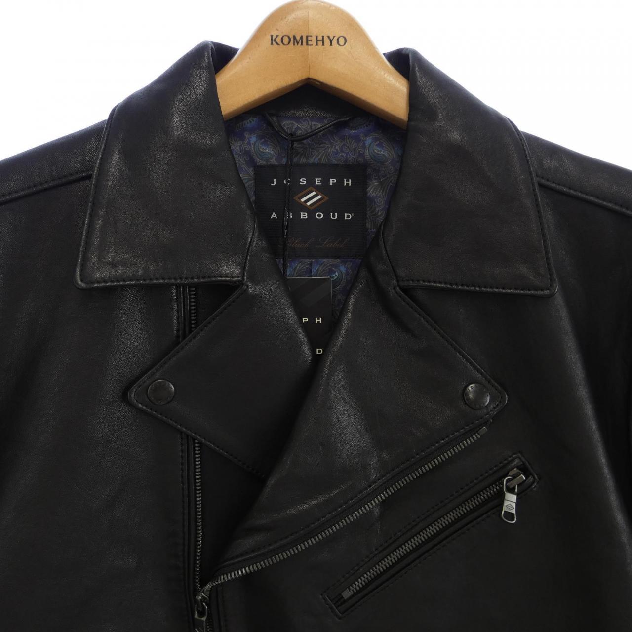 ジョセフアブード JOSEPH ABBOUD レザーライダースジャケット