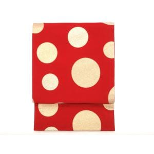 袋帯　全通柄　芯なし仕立