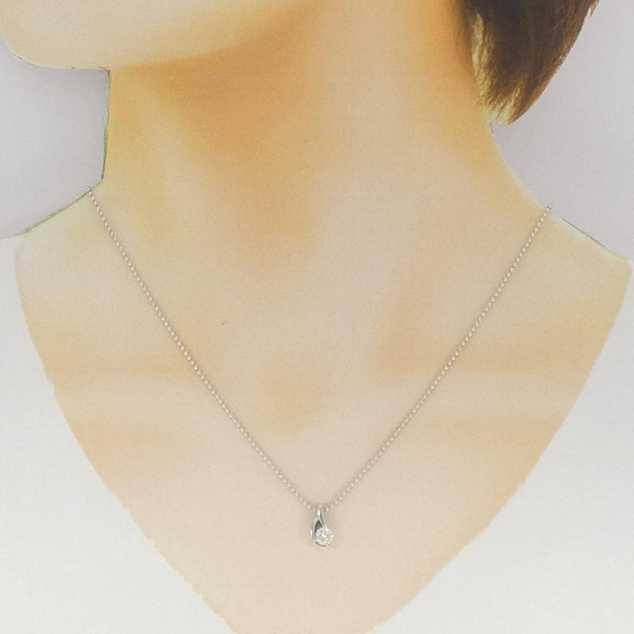PT900/PT850 ダイヤモンド ネックレス 0.35CT