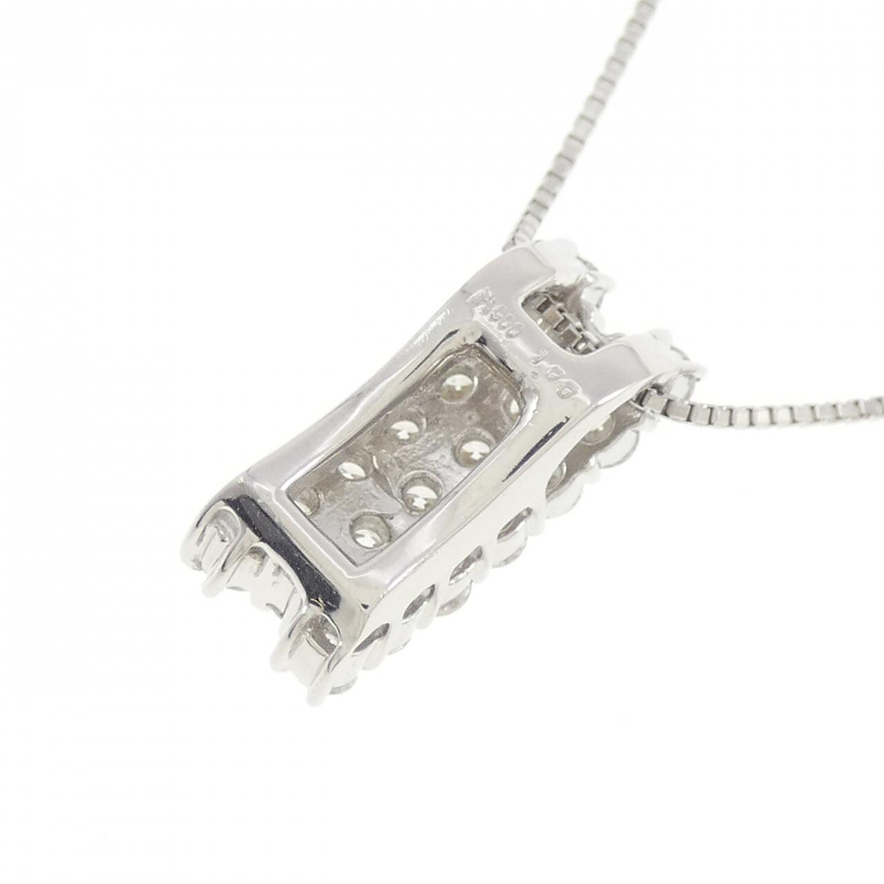 PT900/PT850 パヴェ ダイヤモンド ネックレス 1.00CT
