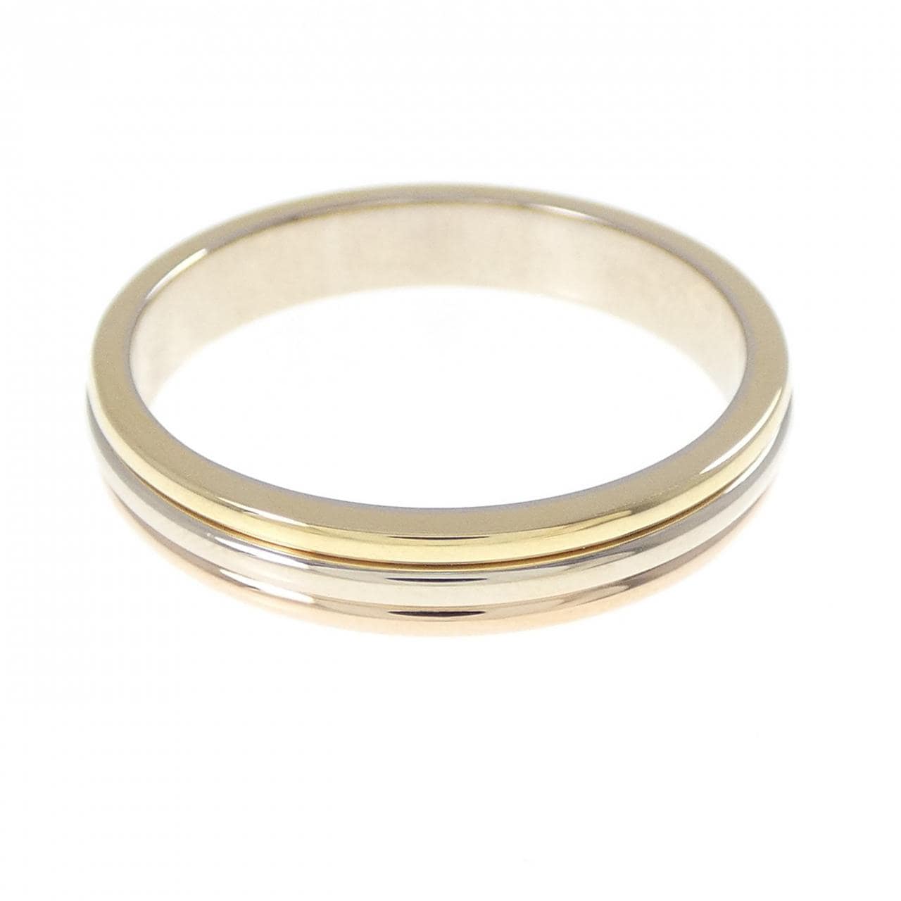 カルティエ スリーゴールドウェディング リング