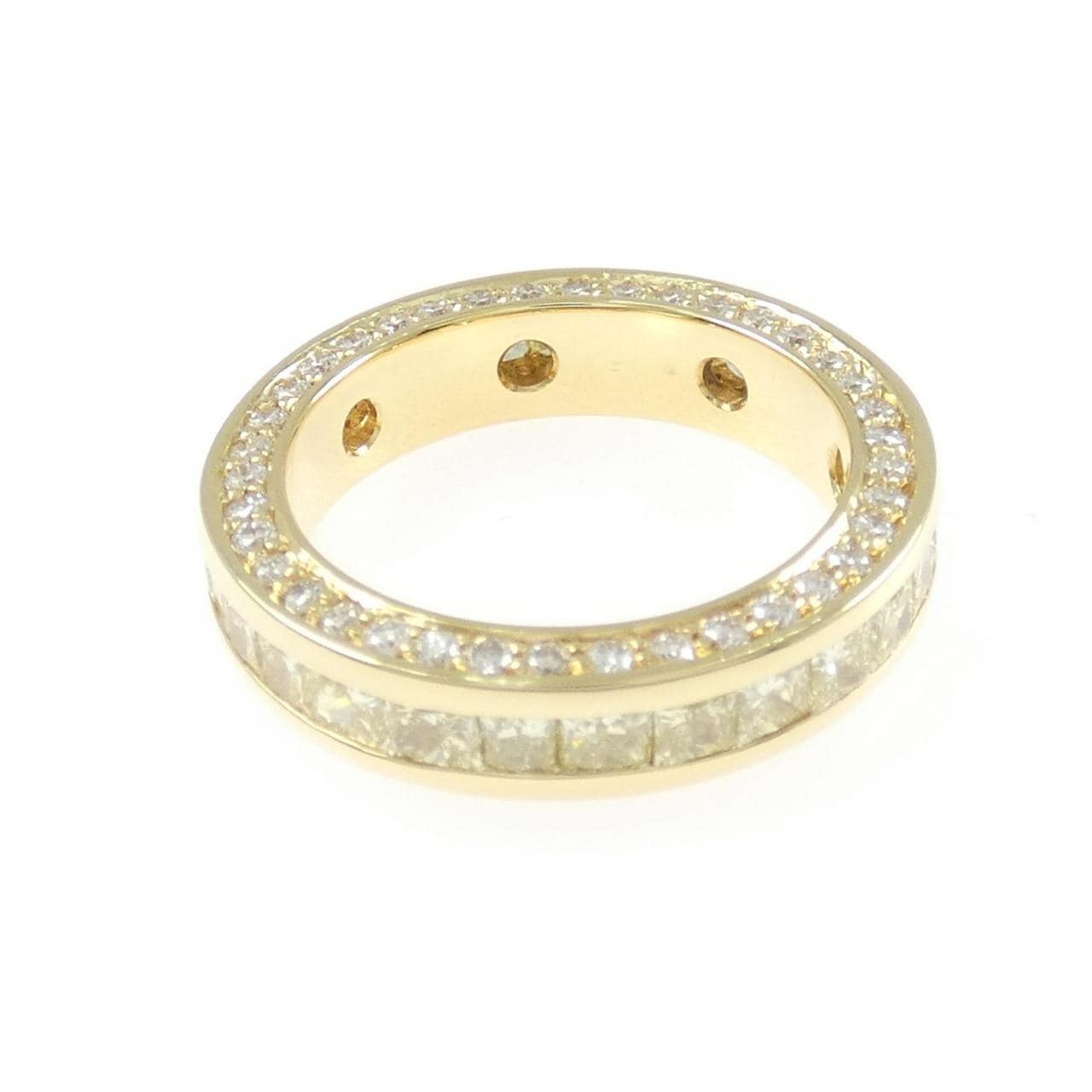 750YG フルエタニティ ダイヤモンド リング