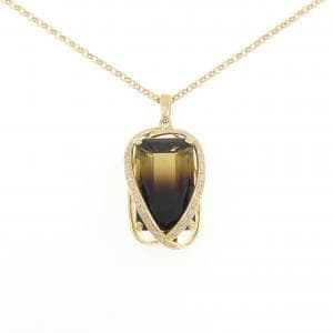 K18YG クオーツ ネックレス 31.34CT