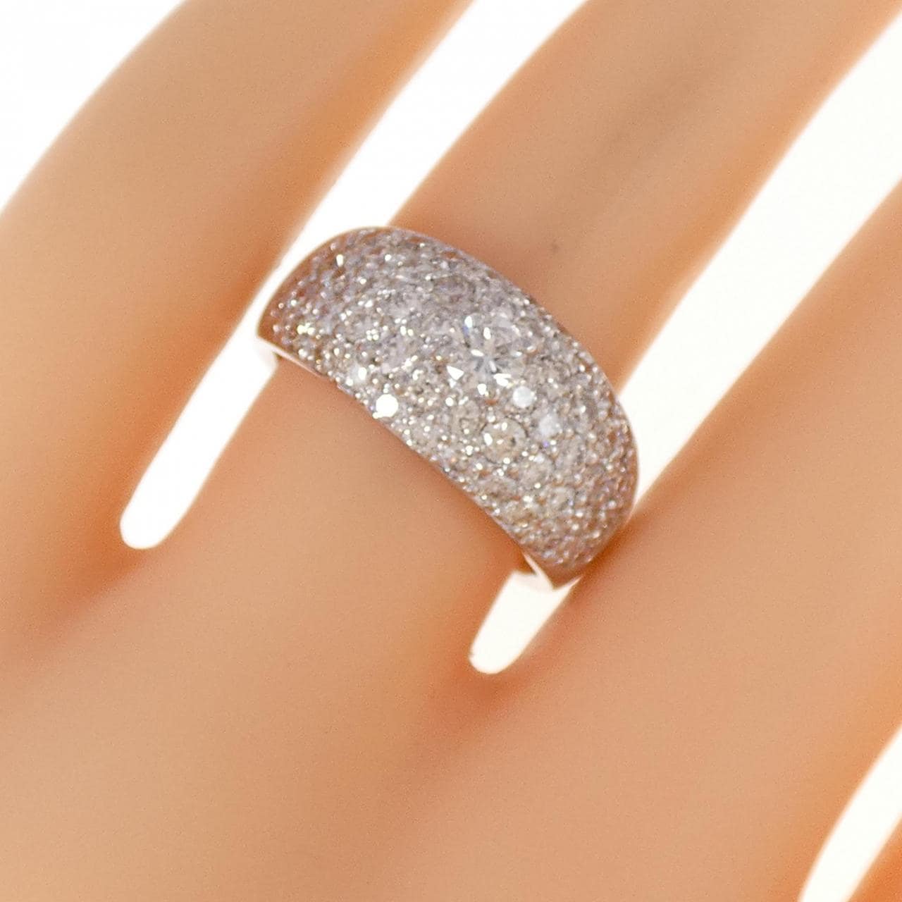 PT Pave Diamond Ring 0.2CT