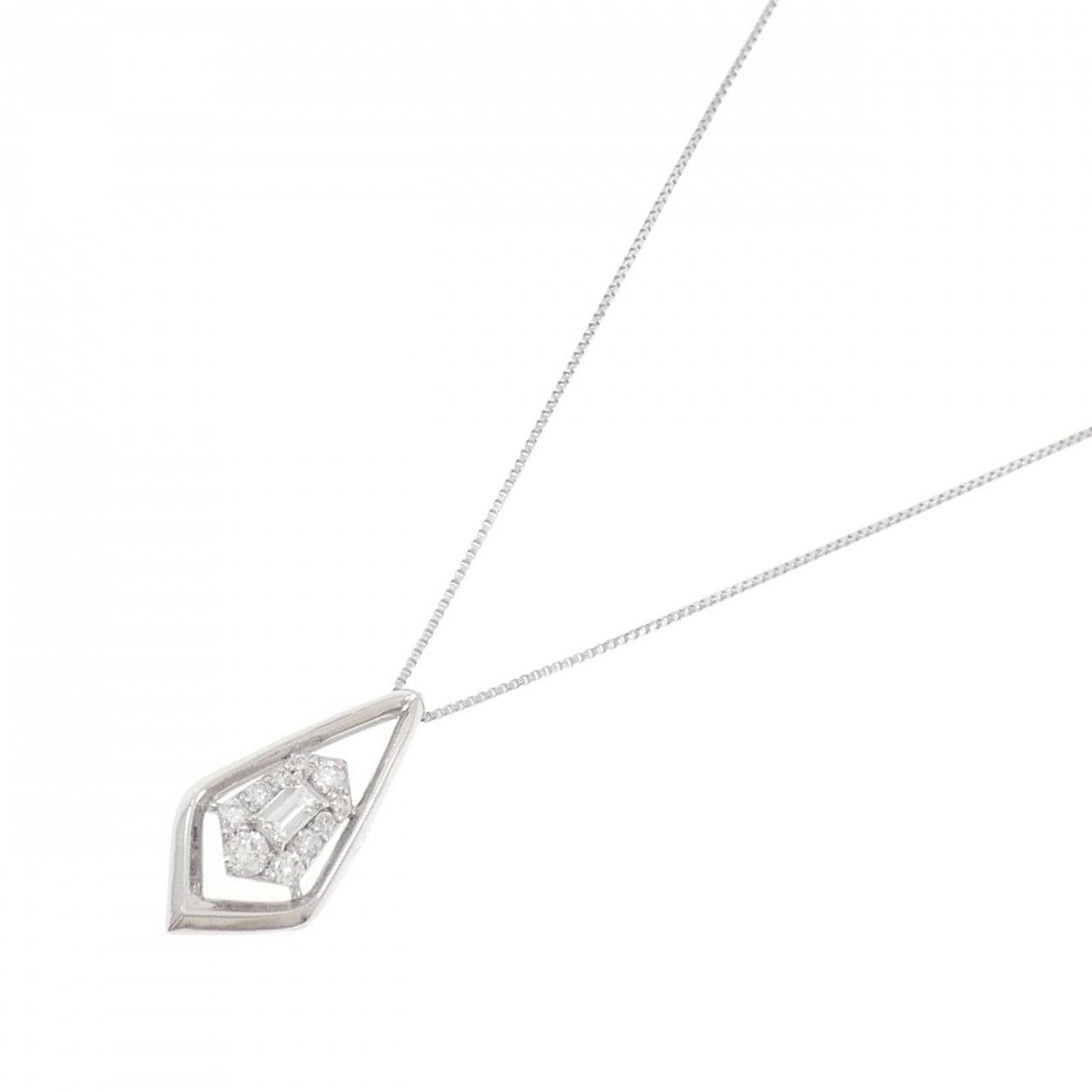 【新品】PT900/PT850 ダイヤモンド ネックレス 0.25CT