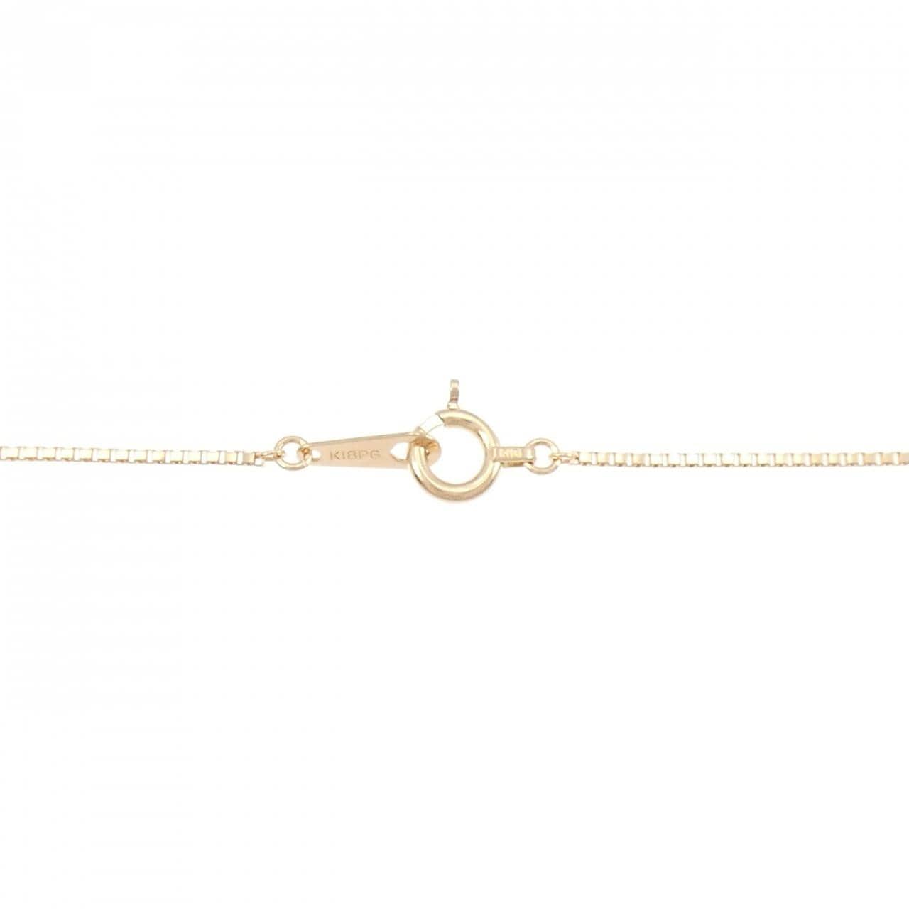 K18PG カラーストーン ネックレス