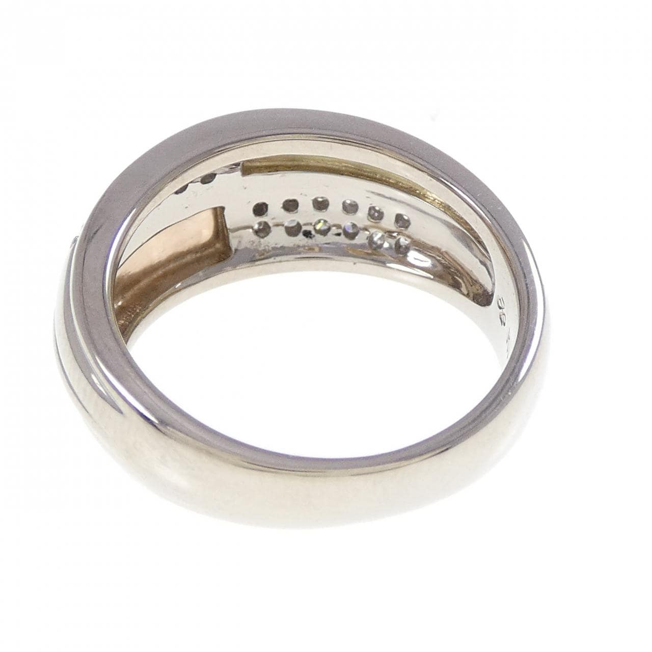 K18スリーカラー ダイヤモンド リング 0.26CT