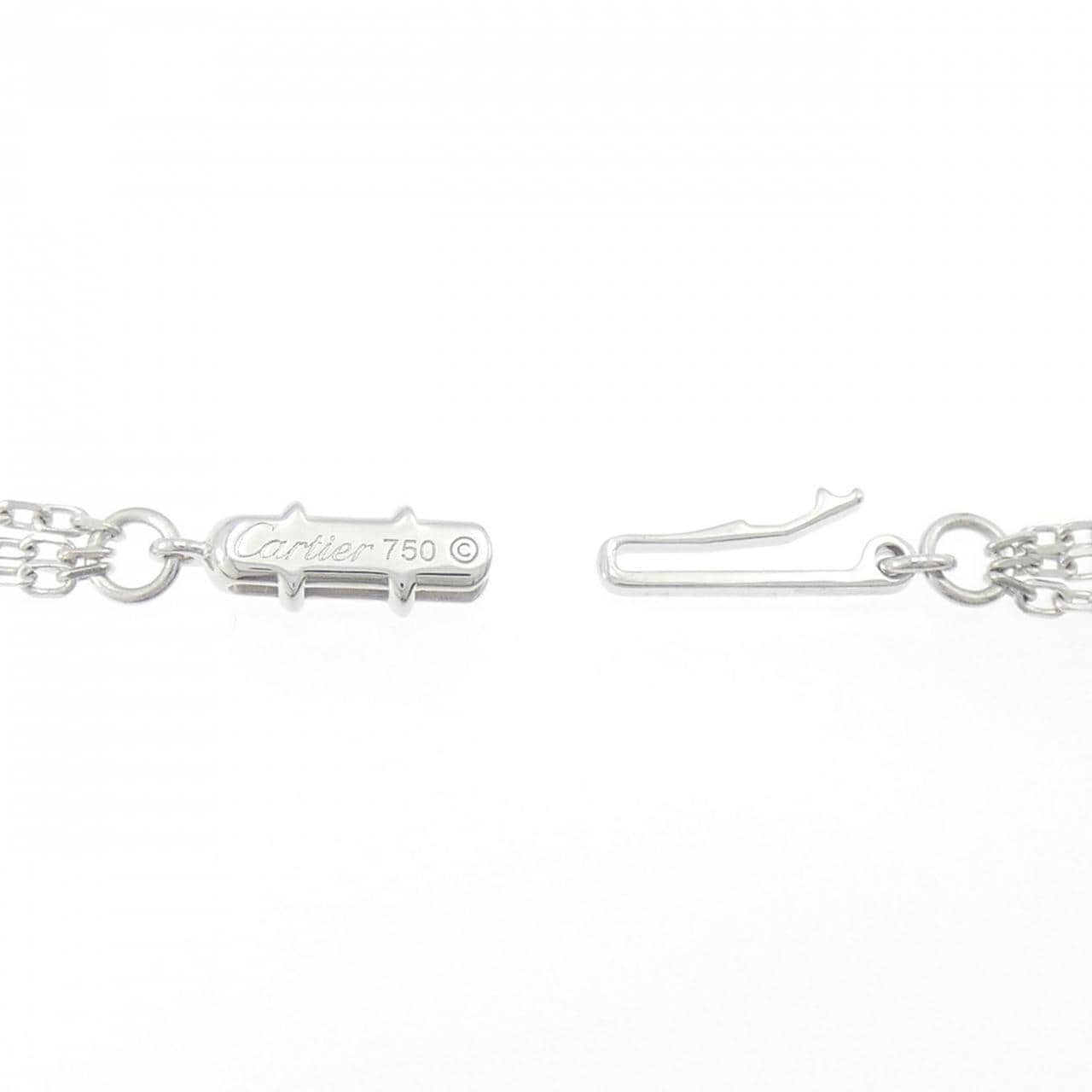 カルティエ トリニティ ブラック&ホワイトペンダント ネックレス