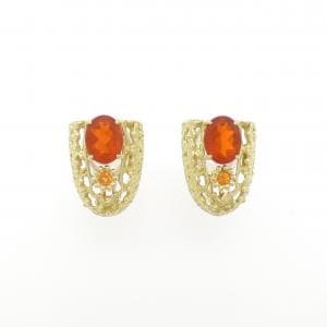 K18YG オパール ピアス 2.60CT