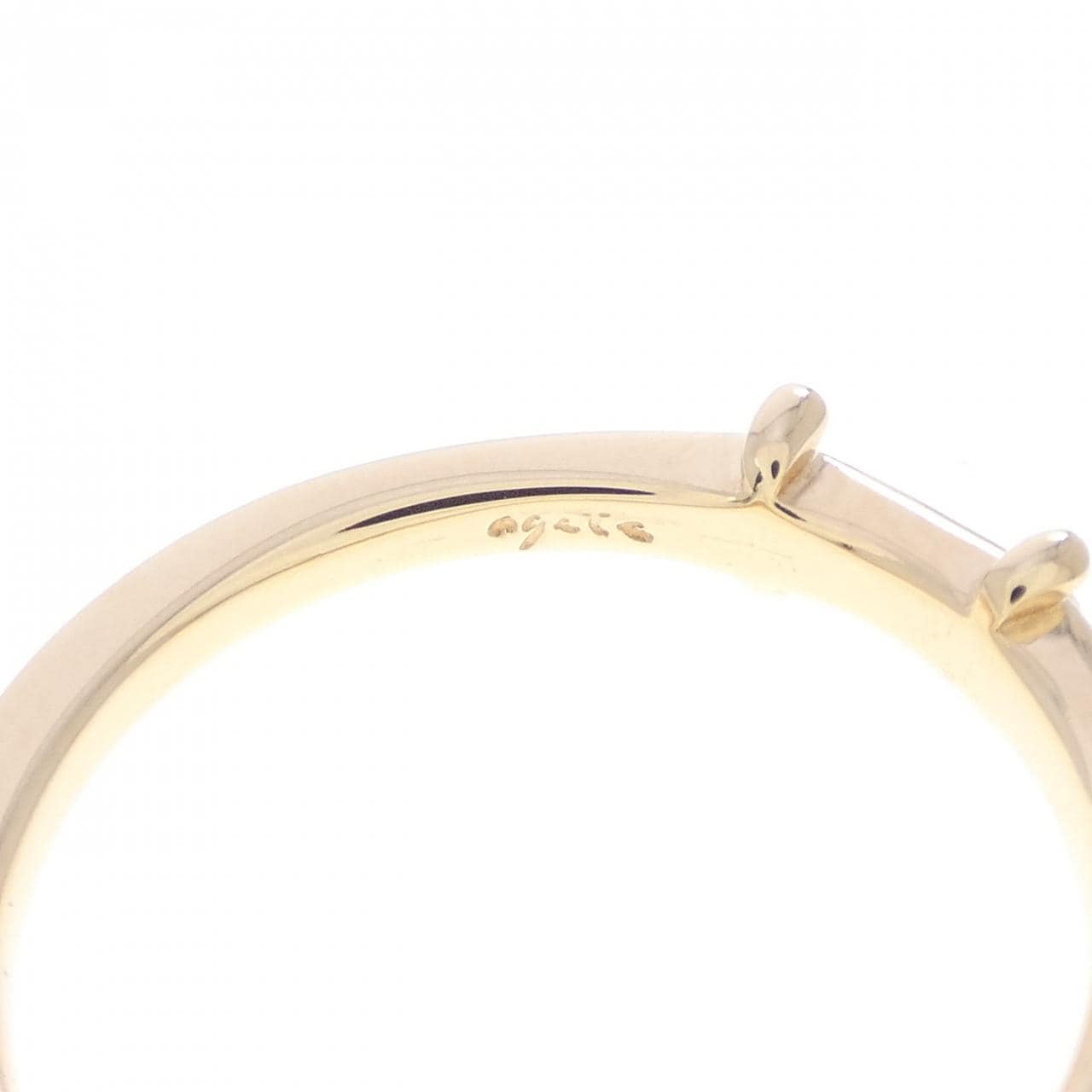 アガット ダイヤモンド リング 0.03CT