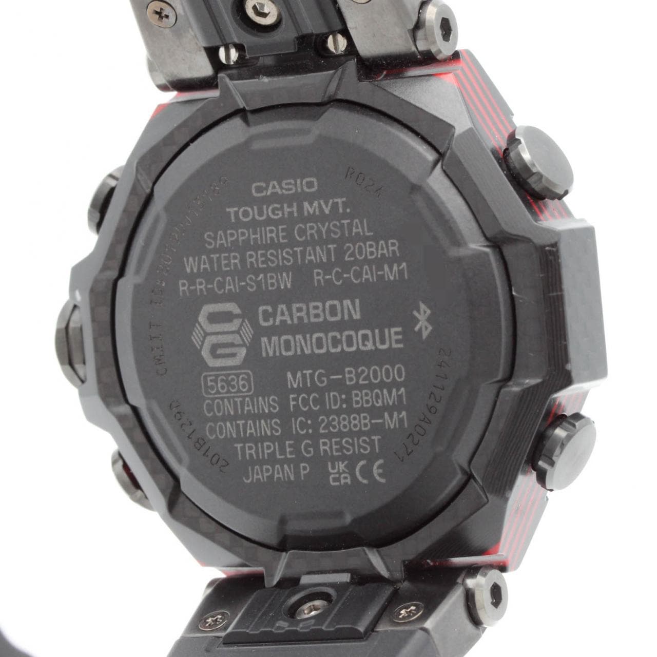 カシオ G-SHOCK･MT-G 電波時計 MTG-B2000YBD-1AJF SSxカーボン ソーラークォーツ
