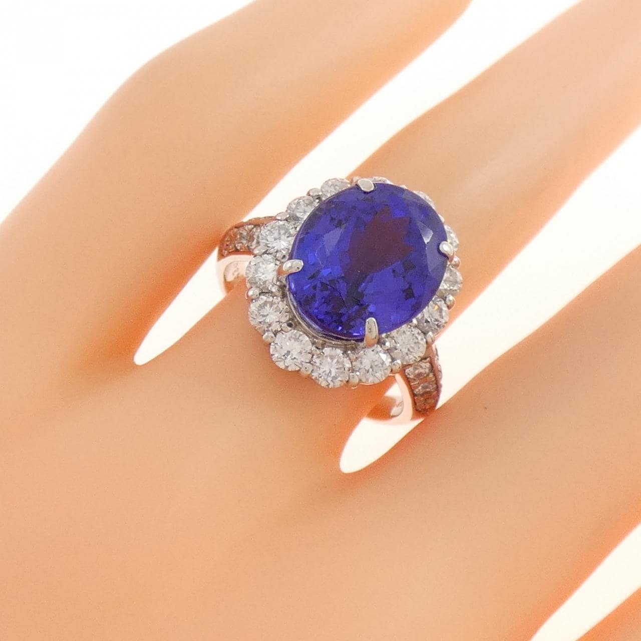 PT900 タンザナイト リング 7.04CT
