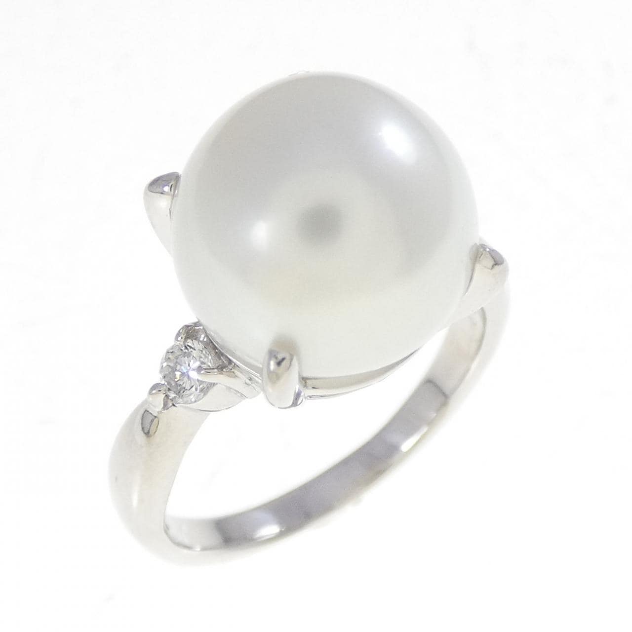 PT900 白蝶パール リング 11.4mm