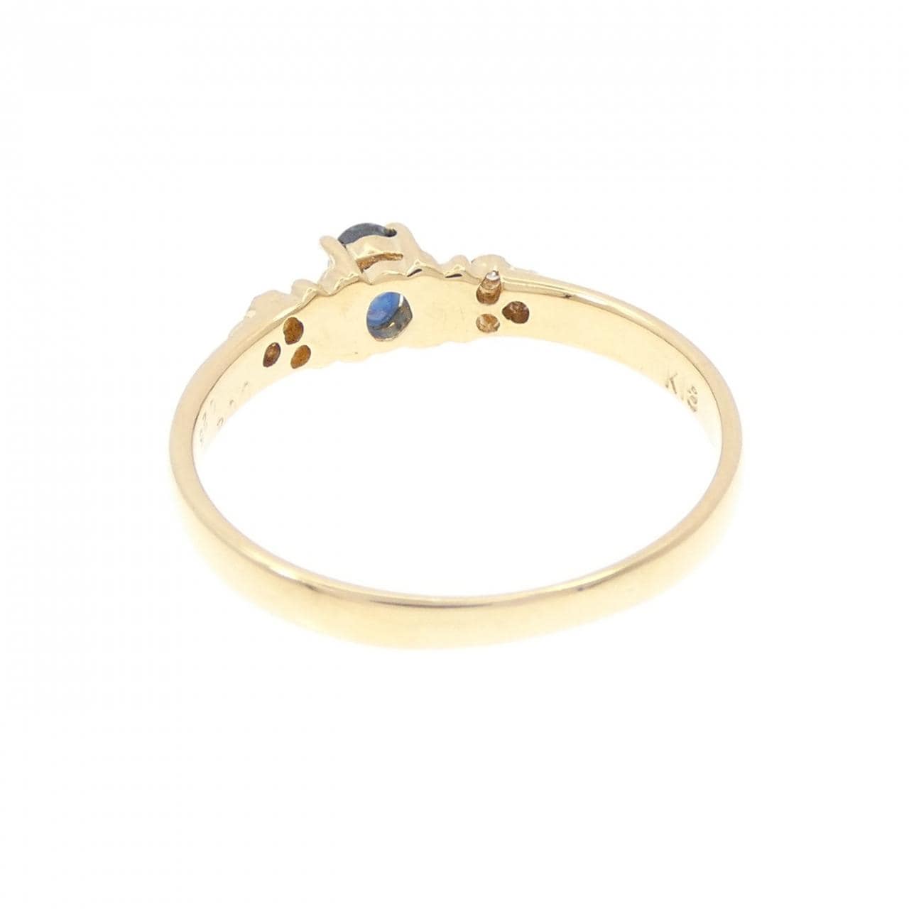 K18YG サファイヤ リング 0.25CT