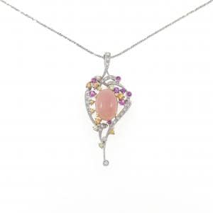 K18WG/K18/750WG オパール ネックレス 4.93CT