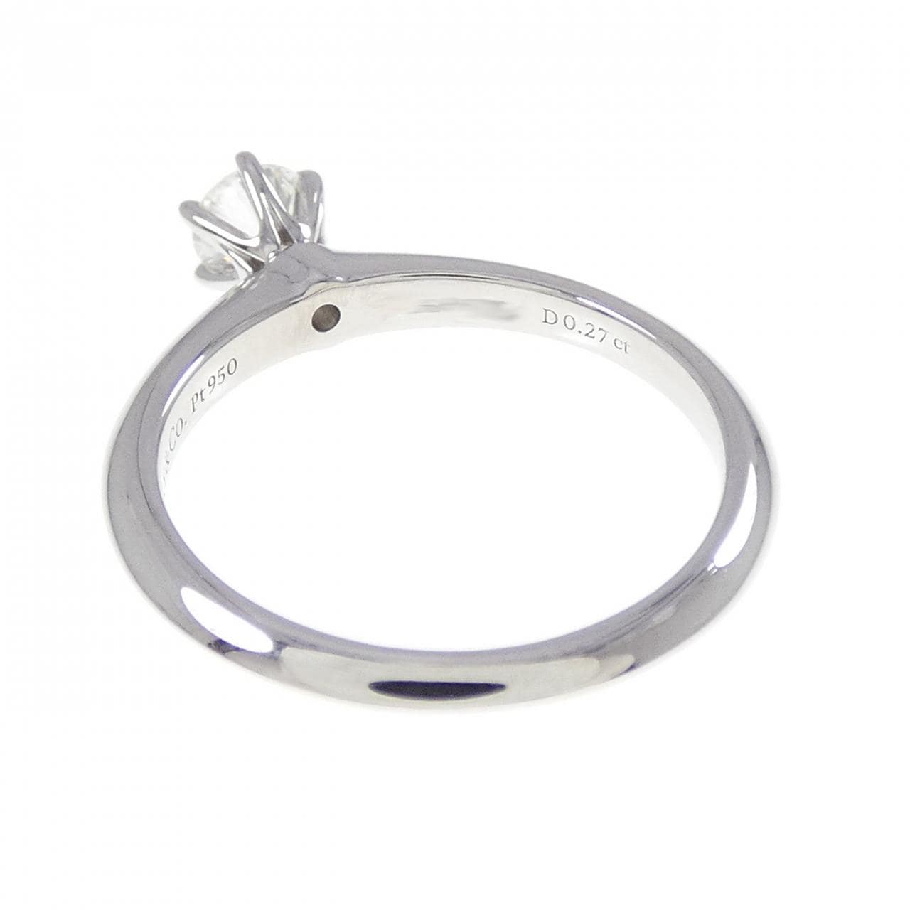 ティファニー クラシックソリティア リング 0.27CT I VS1 3EXT