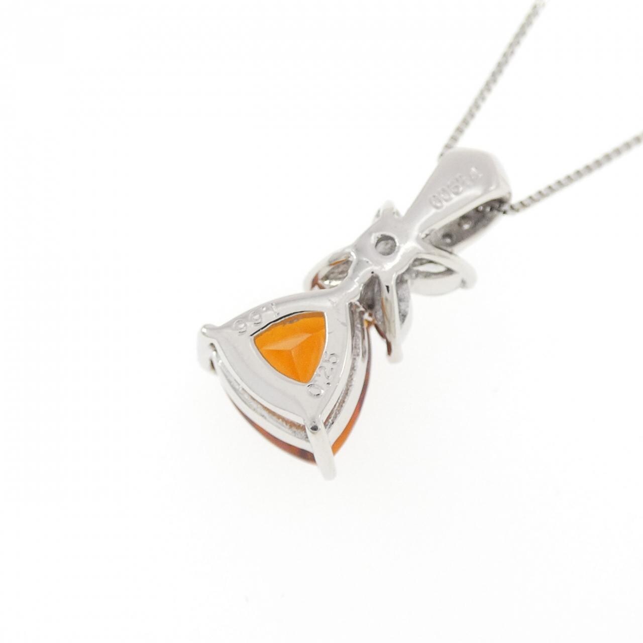 PT900/PT850 シトリン ネックレス 1.66CT