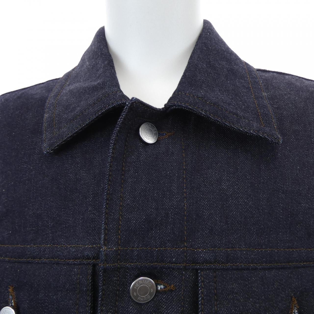 エルメス HERMES ICONES AU CARRE アイコン オ カレ *31-5516 デニムジャケット